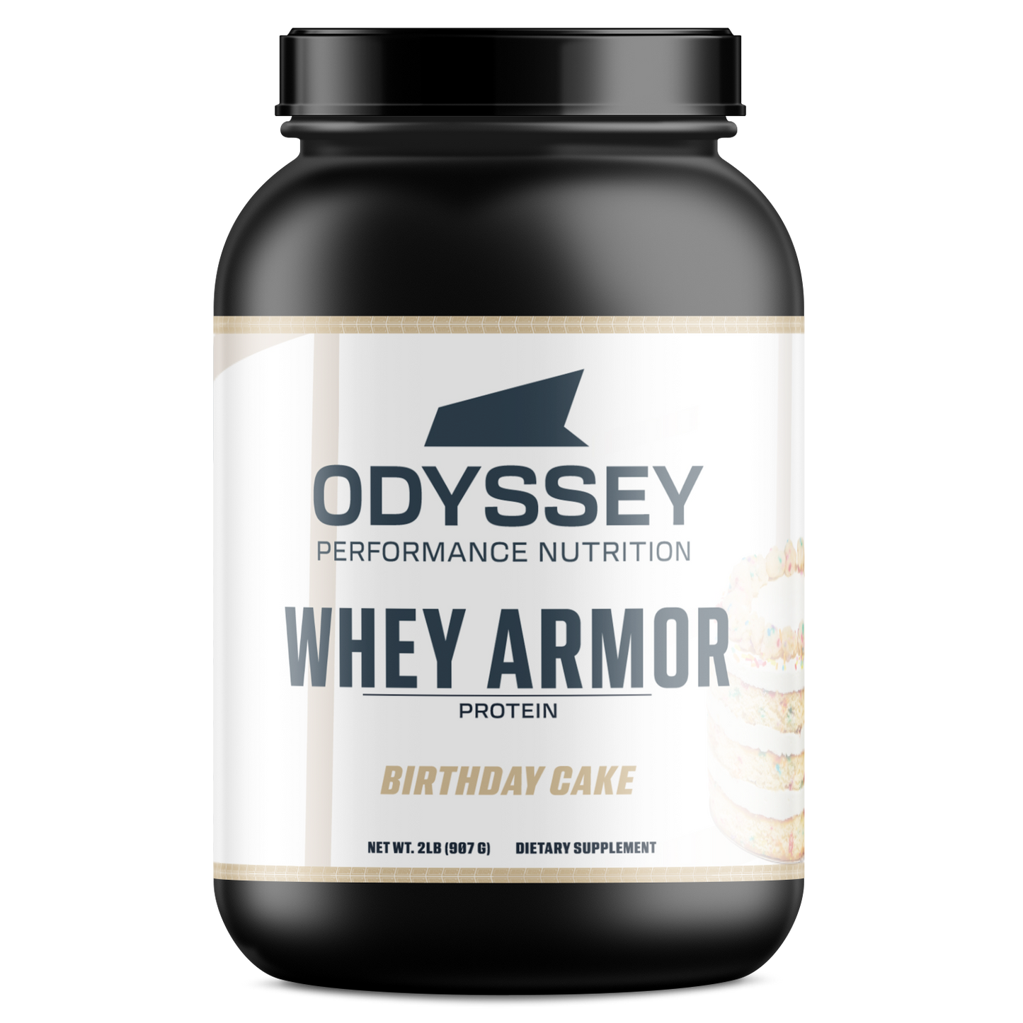 2lb Whey Armor Protein Birthday Cake