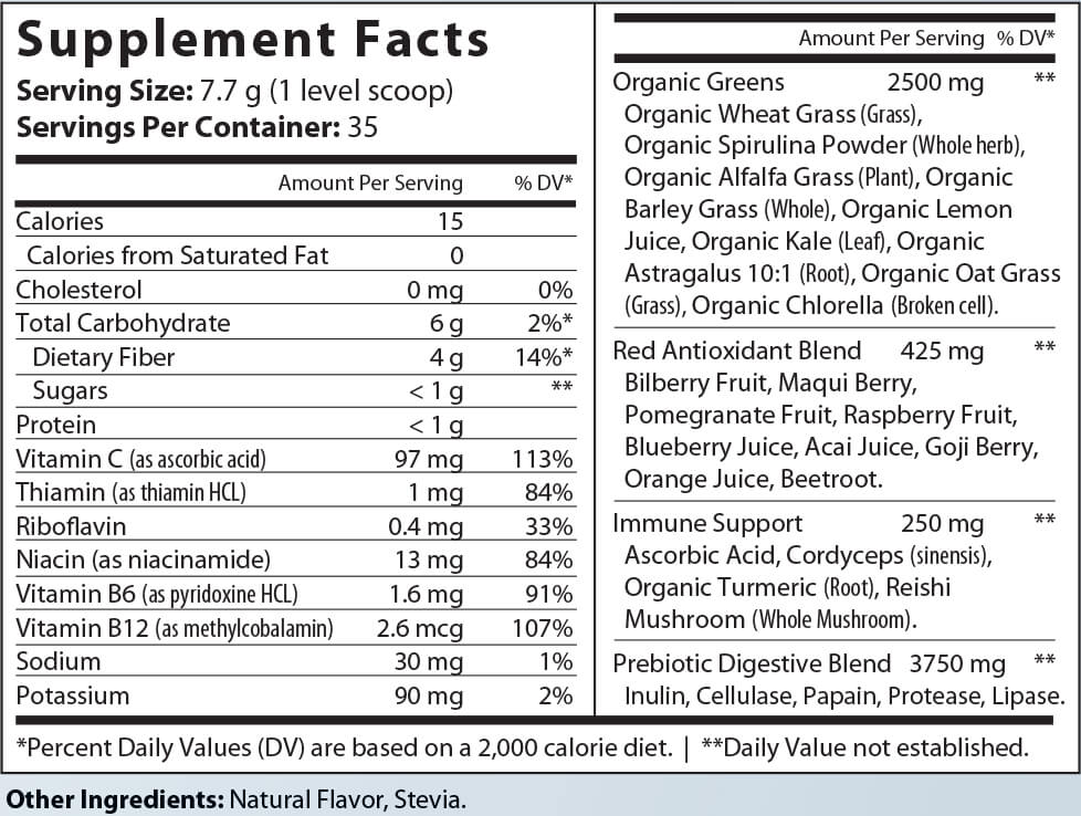 All - In/One Greens & Red SuperFood